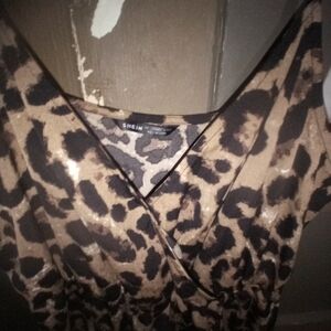 SHEIN Leopard Print Women's Top - Brown